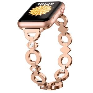 Rose Gold Metal Apple Watch Band
